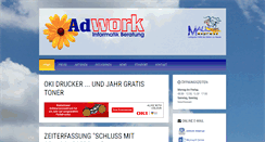 Desktop Screenshot of adwork.ch