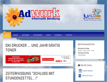 Tablet Screenshot of adwork.ch